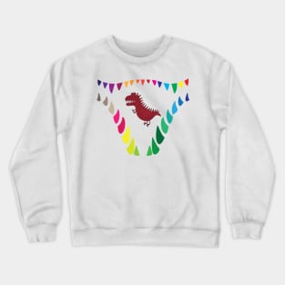 Smiling Dinosaur Teeth (with Dinosaur Inside) Crewneck Sweatshirt